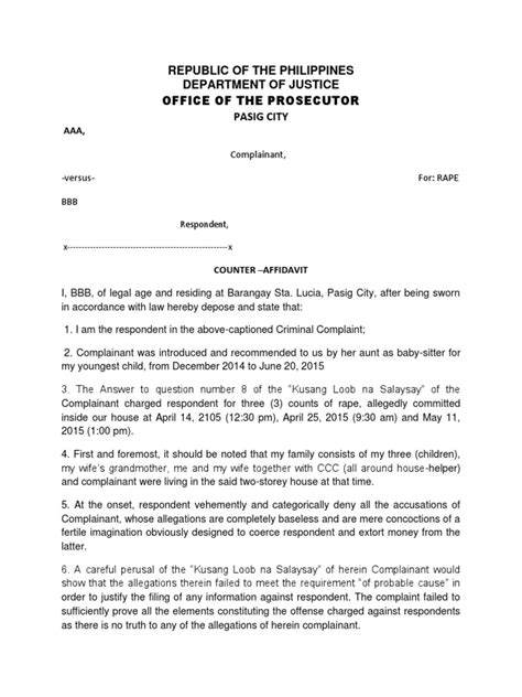 office of the city prosecutor pasig